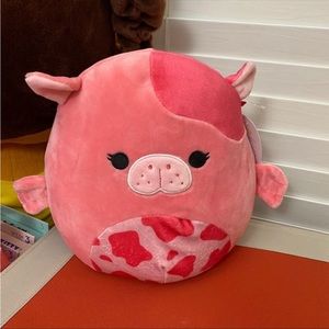 Squishmallow Kerry the Strawberry Milk SeaCow 8”